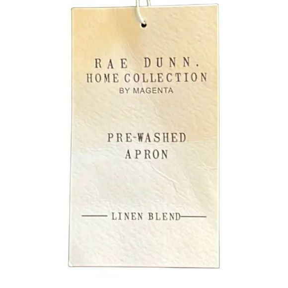 Rae Dunn Beige Linen-Cotton Apron - Stylish & Durable - Adult Size - Picture 7 of 10